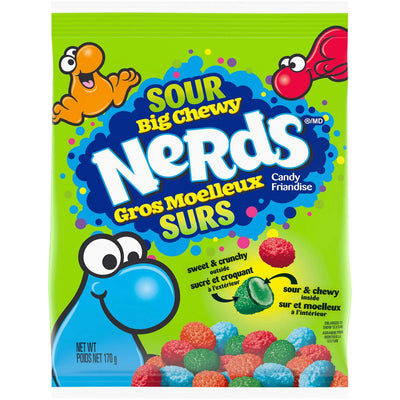 Nerds Sour Big Chewy Peg Bag 170g (Case of 9)