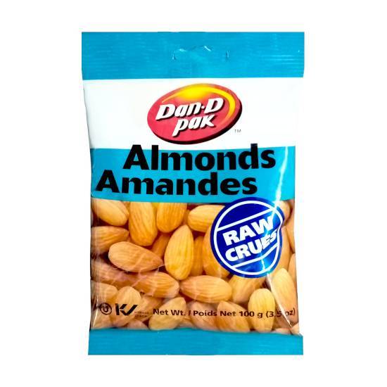 Dan-D Pak Almonds Raw - Case of 12