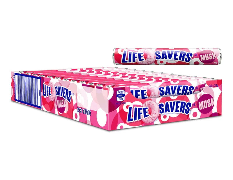 Lifesavers Musk Rolls 34g - 24ct - Australia