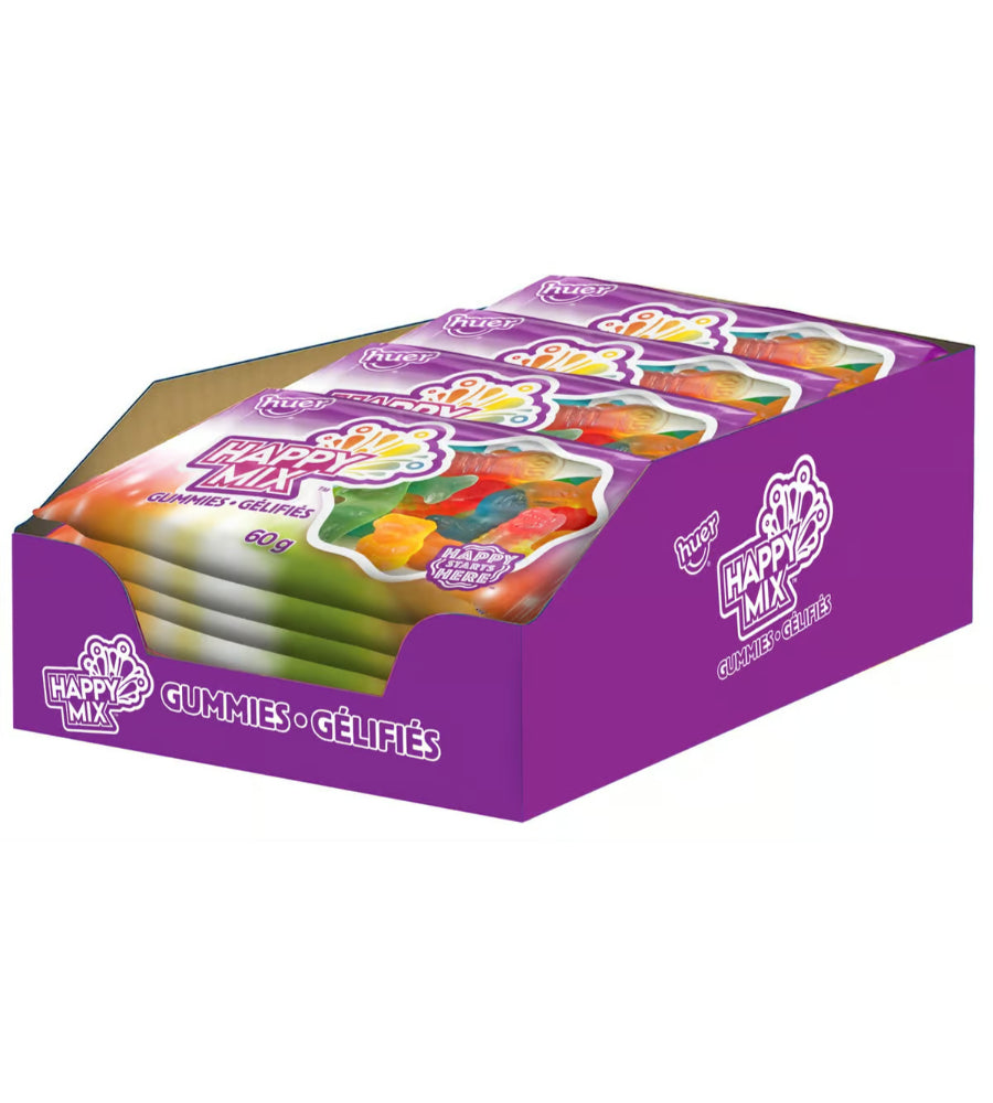 Huer Happy Mix Gummies 60g - Case of 18