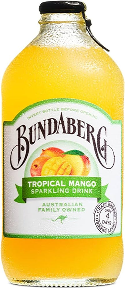 Bundaberg Tropical Mango Sparkling Drink 375ml - 12 Pack