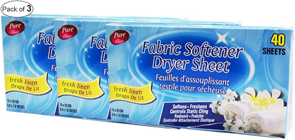 Pure Kleen Fabric Softener Sheets Fresh Linen 40Sht