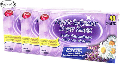 Pure Kleen Fab Softener Sheets Lavender 40Sht