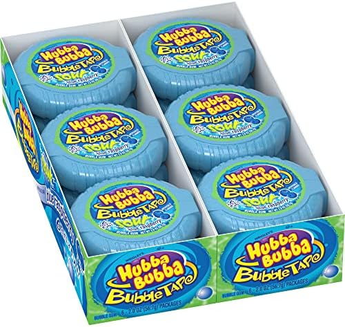 Wrigley's Hubba Bubba Bubble Tape Sour Blue Raspberry - 12ct