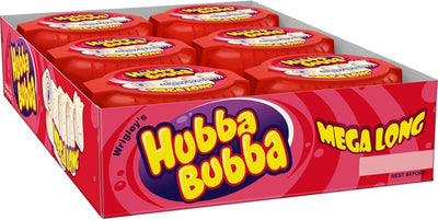 Wrigley's Hubba Bubba Mega Long Strawberry - 12ct