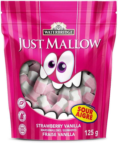 Waterbridge Just Mallow Sour Strawberry Vanilla 125g (Case of 15)