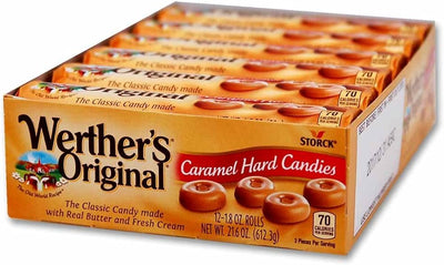 Werther's Original Caramel Hard Candies 1.8oz - 12ct