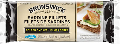 Brunswick Sardine Fillets Golden Smoked 100g - Case of 18