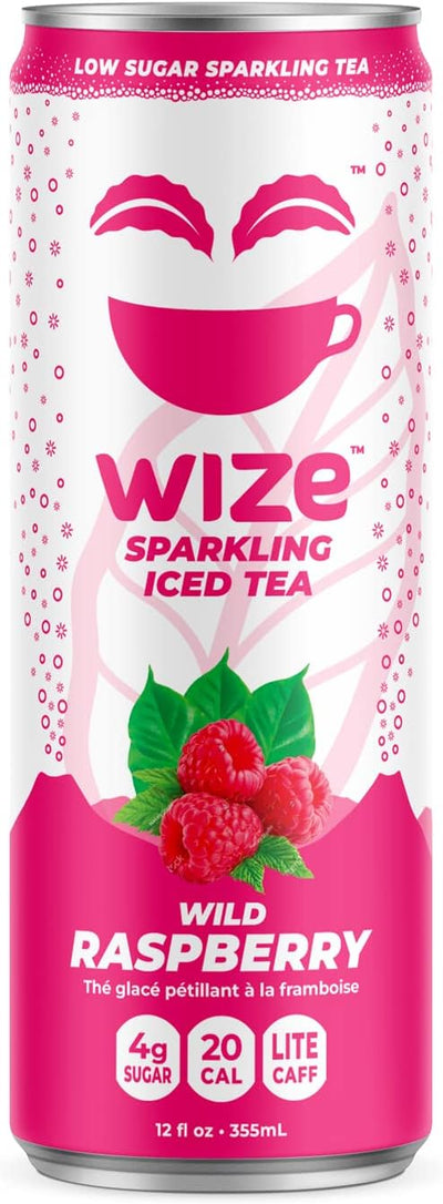 Wize Sparkling Iced Tea Wild Raspberry 355ml (12 Pack)