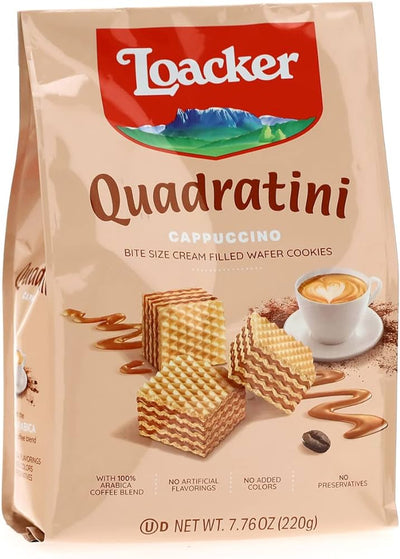 Loacker Cappuccino Bite Size Wafers 220G