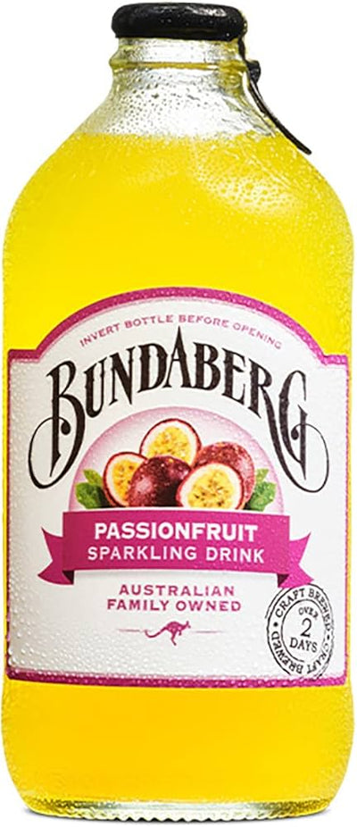 Bundaberg Passionfruit Sparkling Drink 375ml - 12 Pack