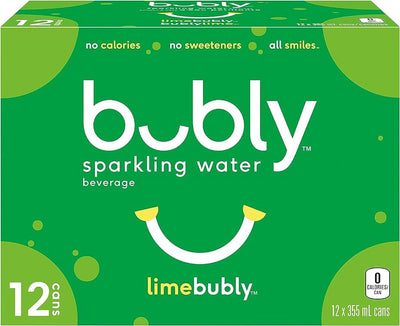 Bubly Sparkling Water Lime 355ml - (Case of 12)