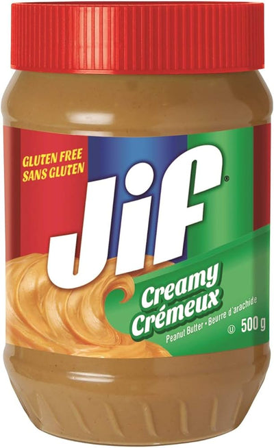 Jif Creamy Peanut Butter Spread 500g - Case of 12