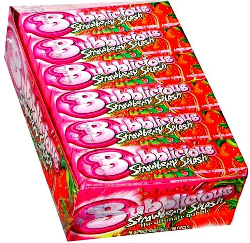 Bubblicious Strawberry Splash - 18ct