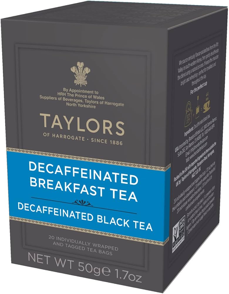 Taylors Decaffeinated Breakfast Tea - 20ct