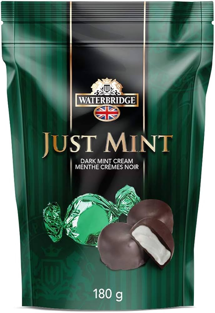 Waterbridge Just Mint Dark Chocolate 180g (Case of 15)