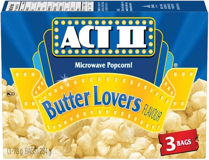 Act II Butter Lovers Popcorn - 3 Bags