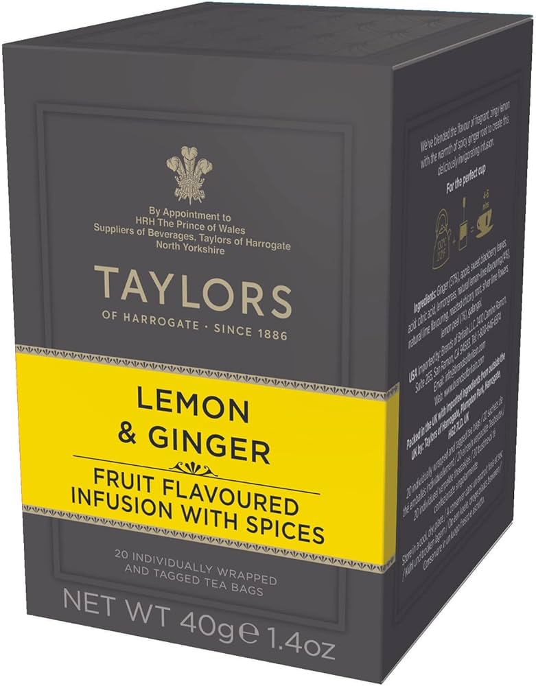 Taylors Lemon & Ginger Tea - 20ct