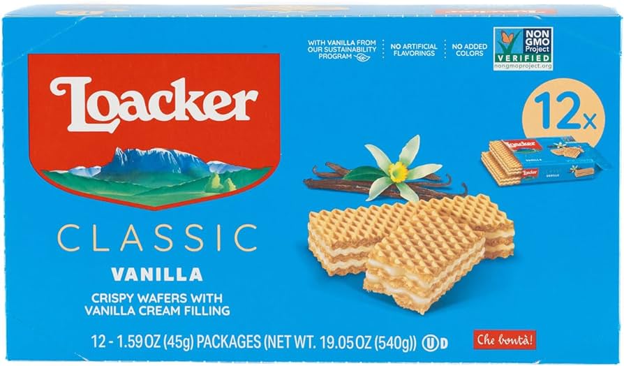 Loacker Crispy Wafer Vanilla 12Ct