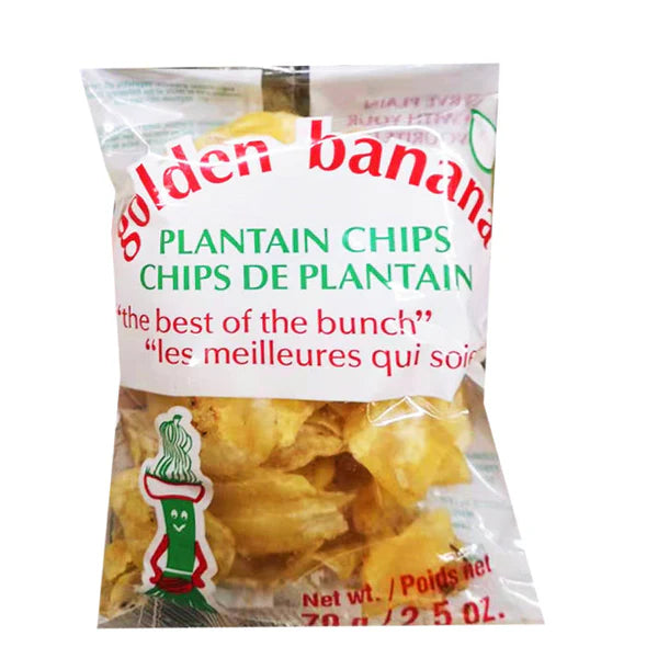 Golden Banana Plantain Chips 70g (Case of 50)