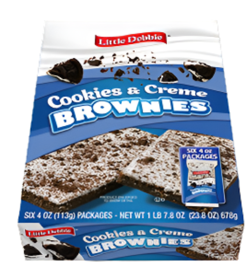 Little Debbie Cookies & Creme Brownies 113g - 6ct