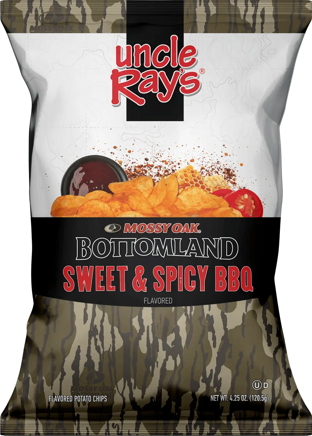 Uncle Ray's Mossy Oak Bottomland Sweet & Spicy BBQ Chips (Case of 12)