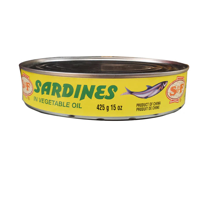 S&F Sardines in Vegetable Oil 425g - Case of 12