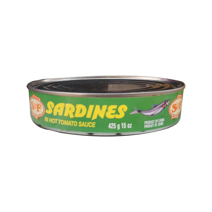 S&F Sardines in Hot Tomato Sauce 425g - Case of 12