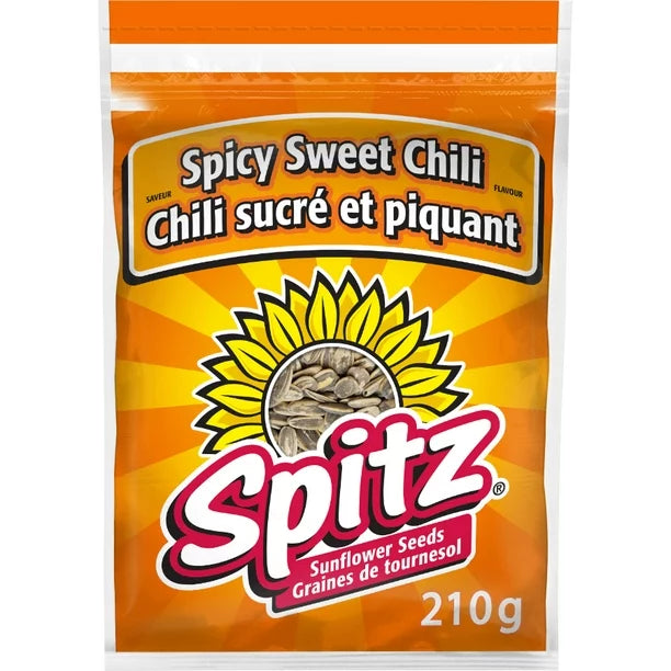 Spitz Sunflower Seeds Spicy Sweet Chili 210g - Case of 24