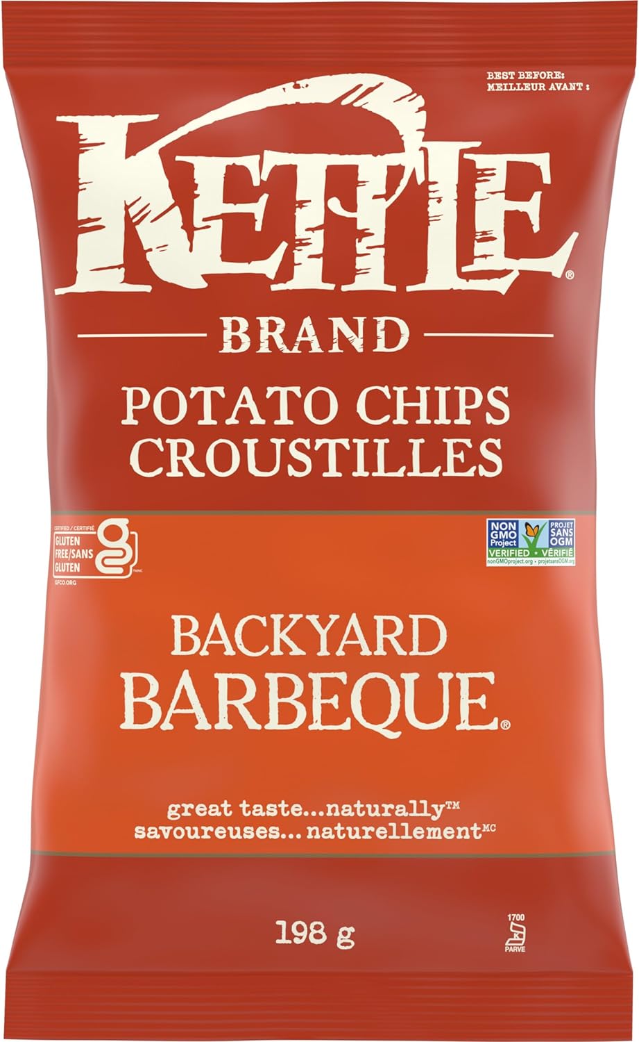 Kettle Brand Backyard Barbeque Potato Chips - Case of 12