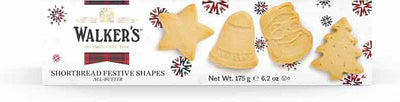 Walkers All Butter Shortbread Festive Shapes 175g - Case of 12