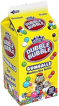 Dubble Bubble Gumballs Machine Size Refills 340g - Case of 24