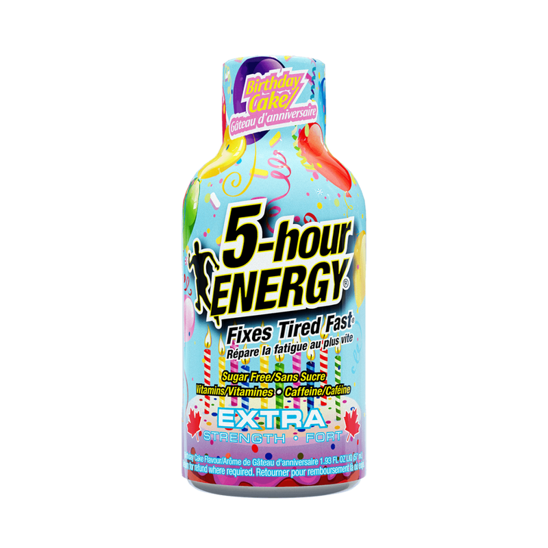 5 Hour Energy Drink Extra Strength Birthday Cake 57ml - 12 Pack