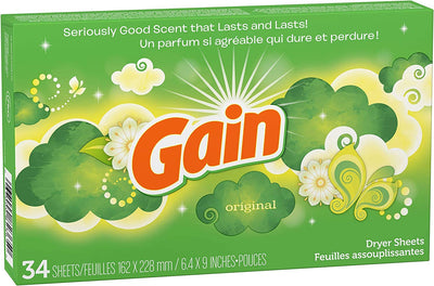 Gain Dryer Sheets 34 Sheets Original