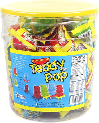 Teddy Pop Lollipops - 30ct