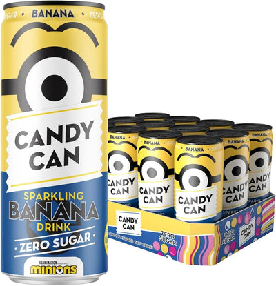 Candy Can Sparkling Banana Minions 330ml - (Case of 12)