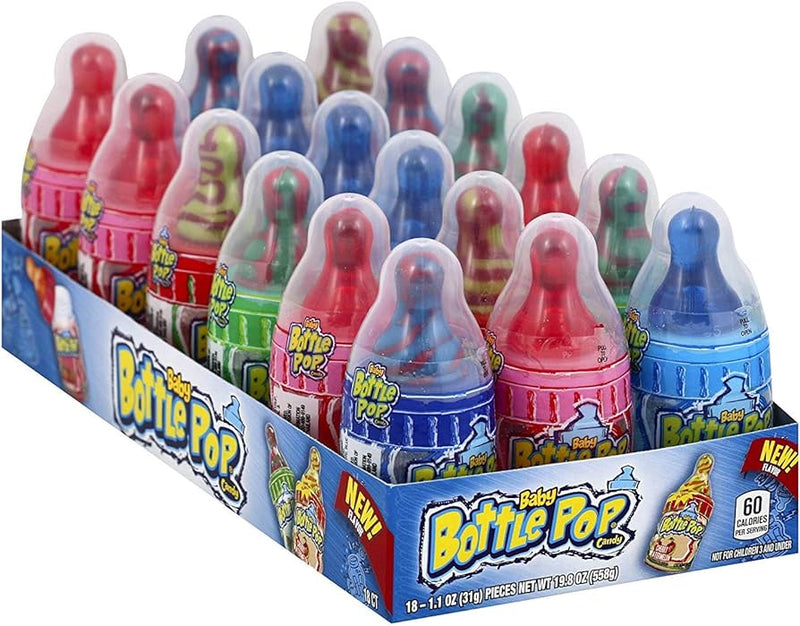 Bazooka Baby Bottle Pop Candy (Case of 18)