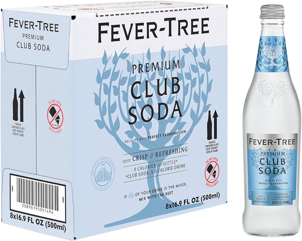 Fever-Tree Club Soda Bottles 500ml - 8 Pack