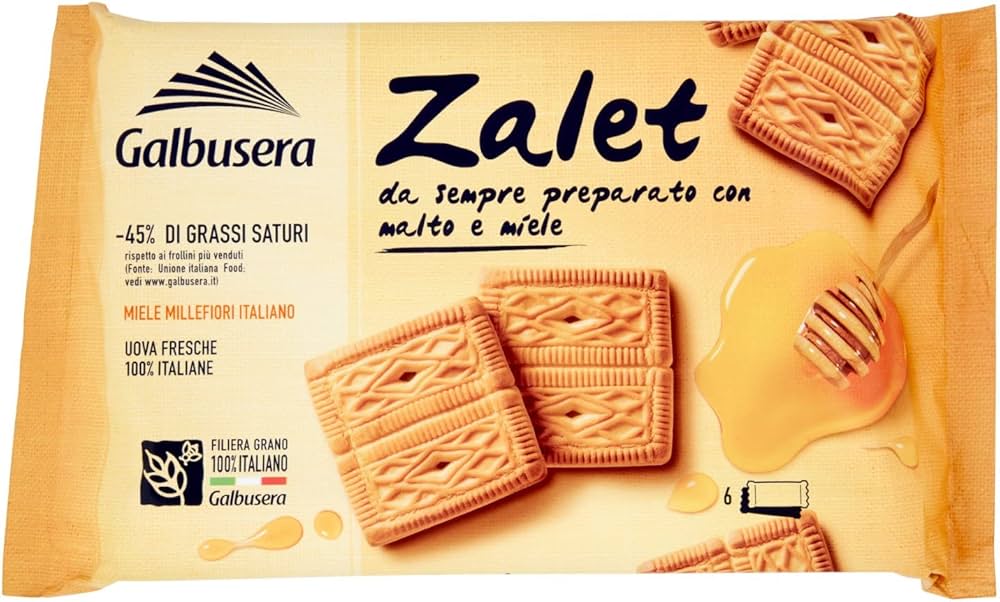 Galbusera Zalet Malt & Honey Biscuits - Europe