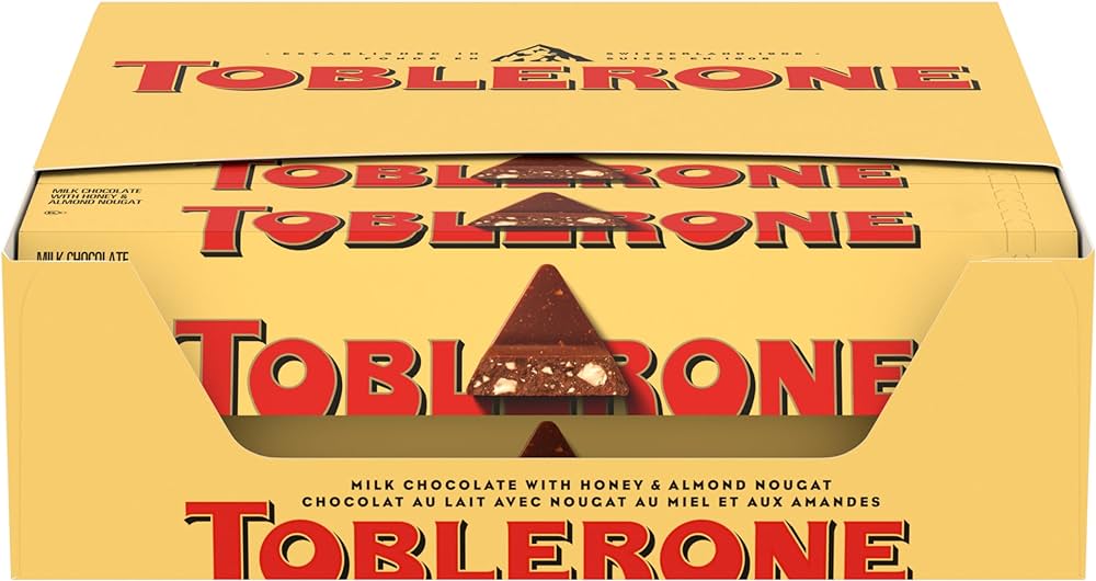 Toblerone Milk Chocolate Bars 50g - 24ct