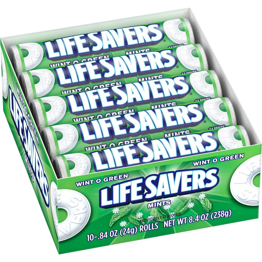 Lifesavers Wint O Green Mint Rolls - 20ct