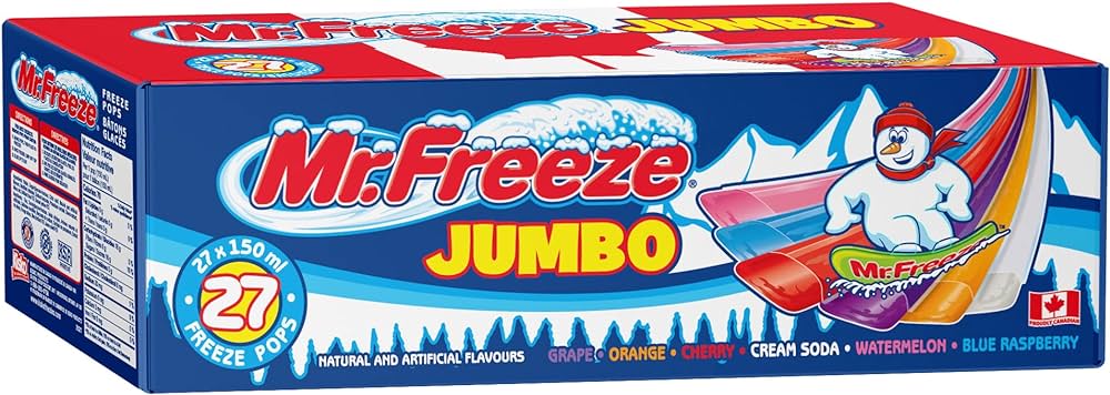 Mr. Freeze Jumbo Freeze Pop 150ml - 80ct