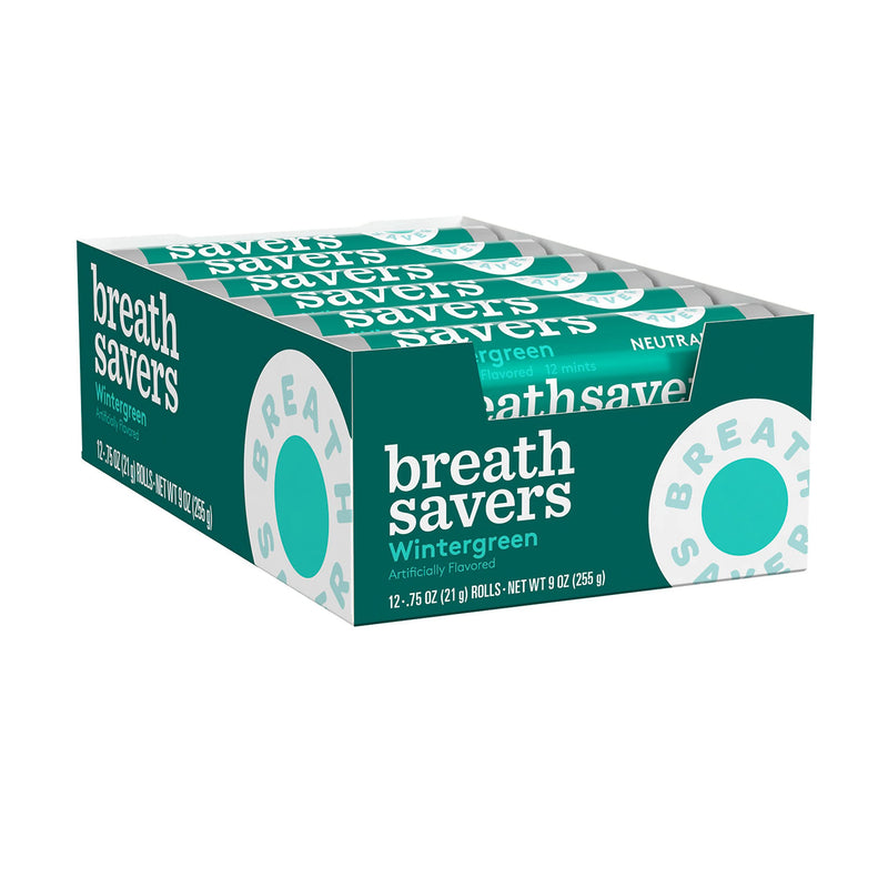 Breath Savers Wintergreen Rolls - 18ct