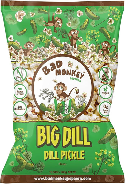 Bad Monkey Big Dill Popcorn 300g - Case of 12