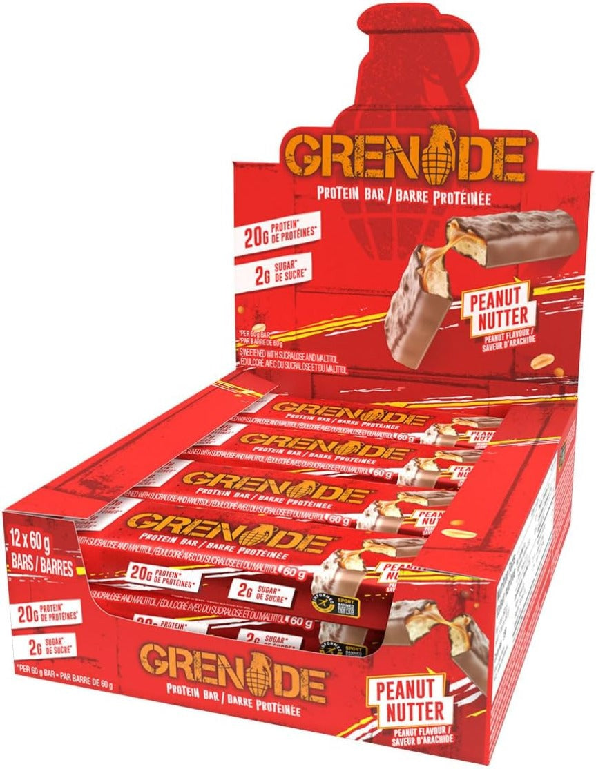 Grenade Protein Bar Peanut Nutter 60g - 12ct