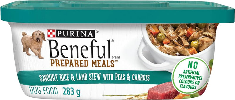 Purina Beneful Prepared Savoury Rice & Lamb Stew Dog Food 283g - Case of 8