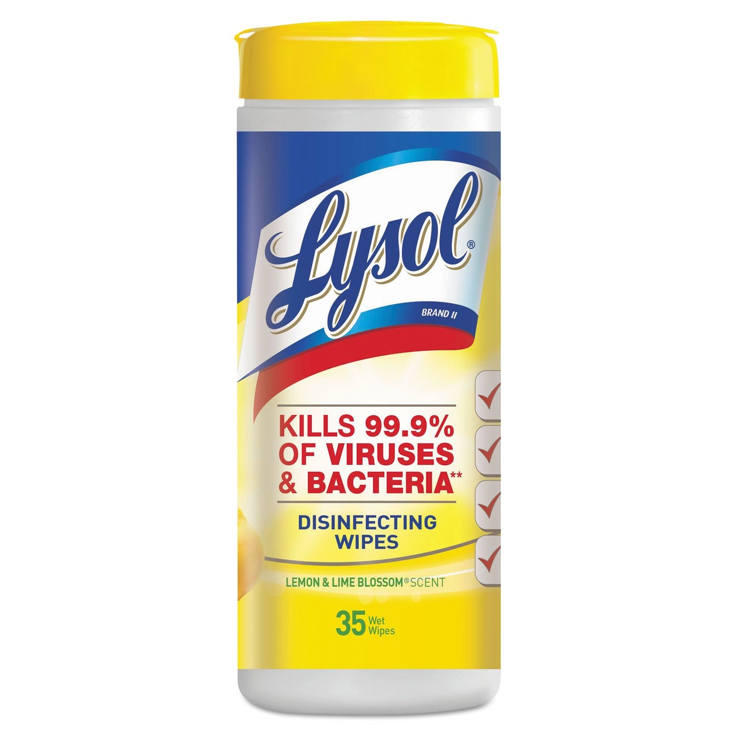 Lysol Disinfecting Wipes Citrus 35Ct - Case of 12