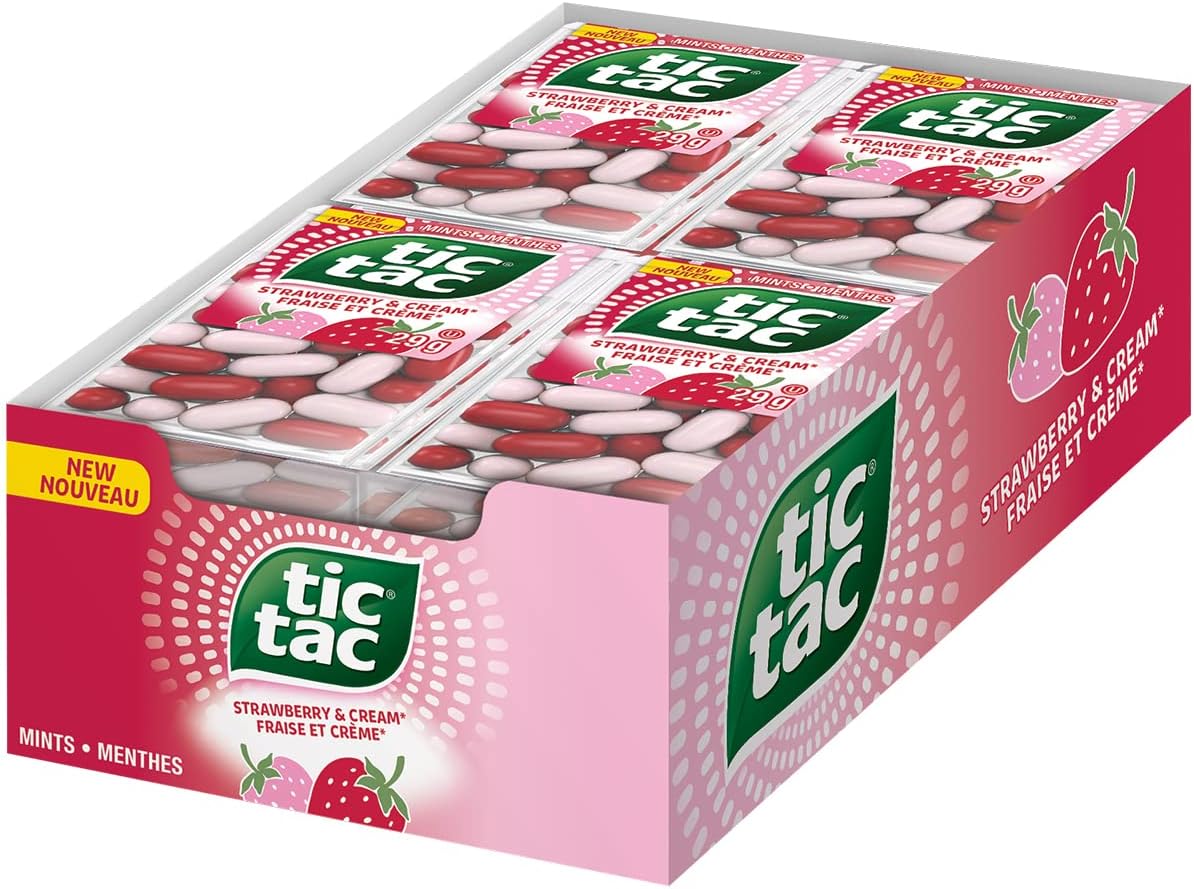 Tic Tac Strawberry & Cream (Case of 12)