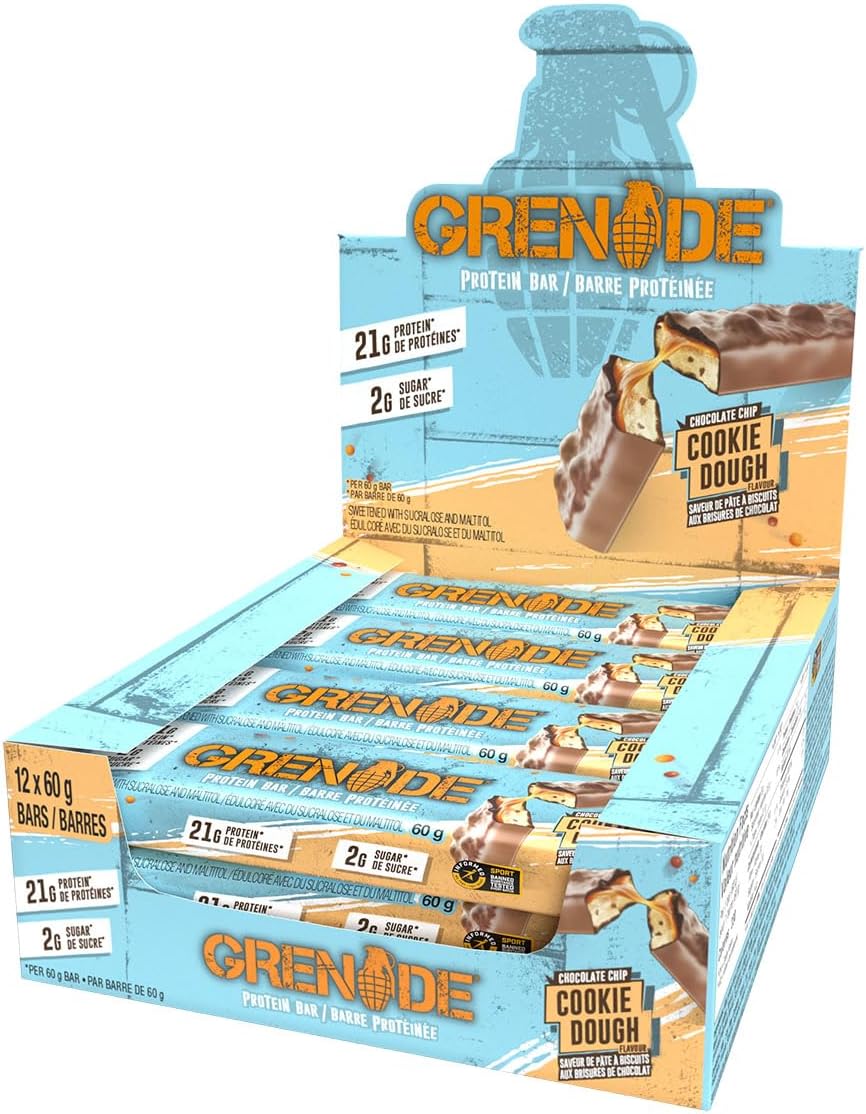 Grenade Protein Bar Cookie Dough 60g - 12ct