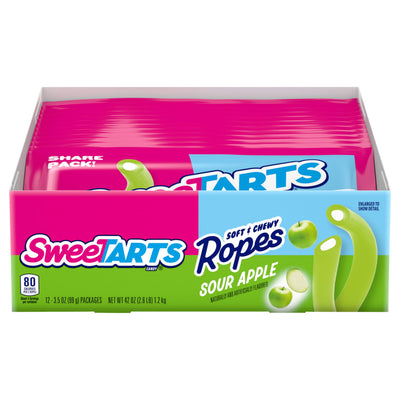 Sweetarts Ropes Sour Apple 99g - 12ct